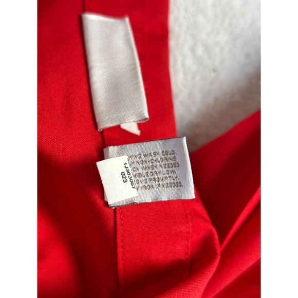 Chico's Womens No-Iron Red Long Sleeve Button-Down Shirt Size 2 Cotton Casual - Picture 4 of 7